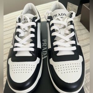 Prada Black and White Sneakers - Calzature Uomo